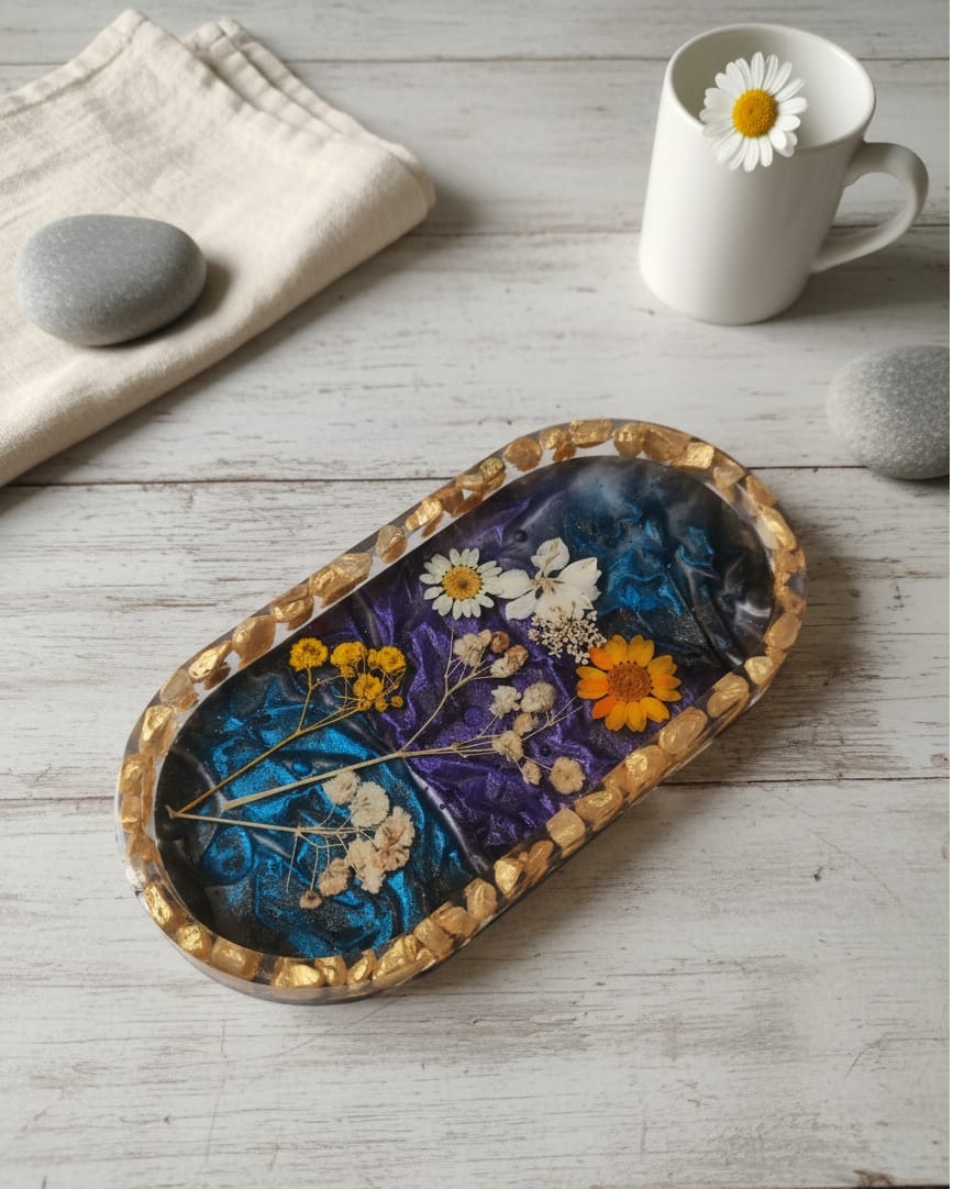 resin art coaster gift handmade
