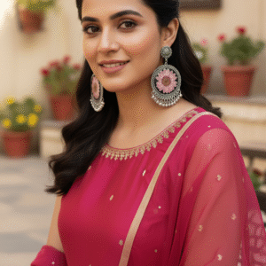 Handmade Resin Jhumka Earrings with Real Yellow Dry Flower