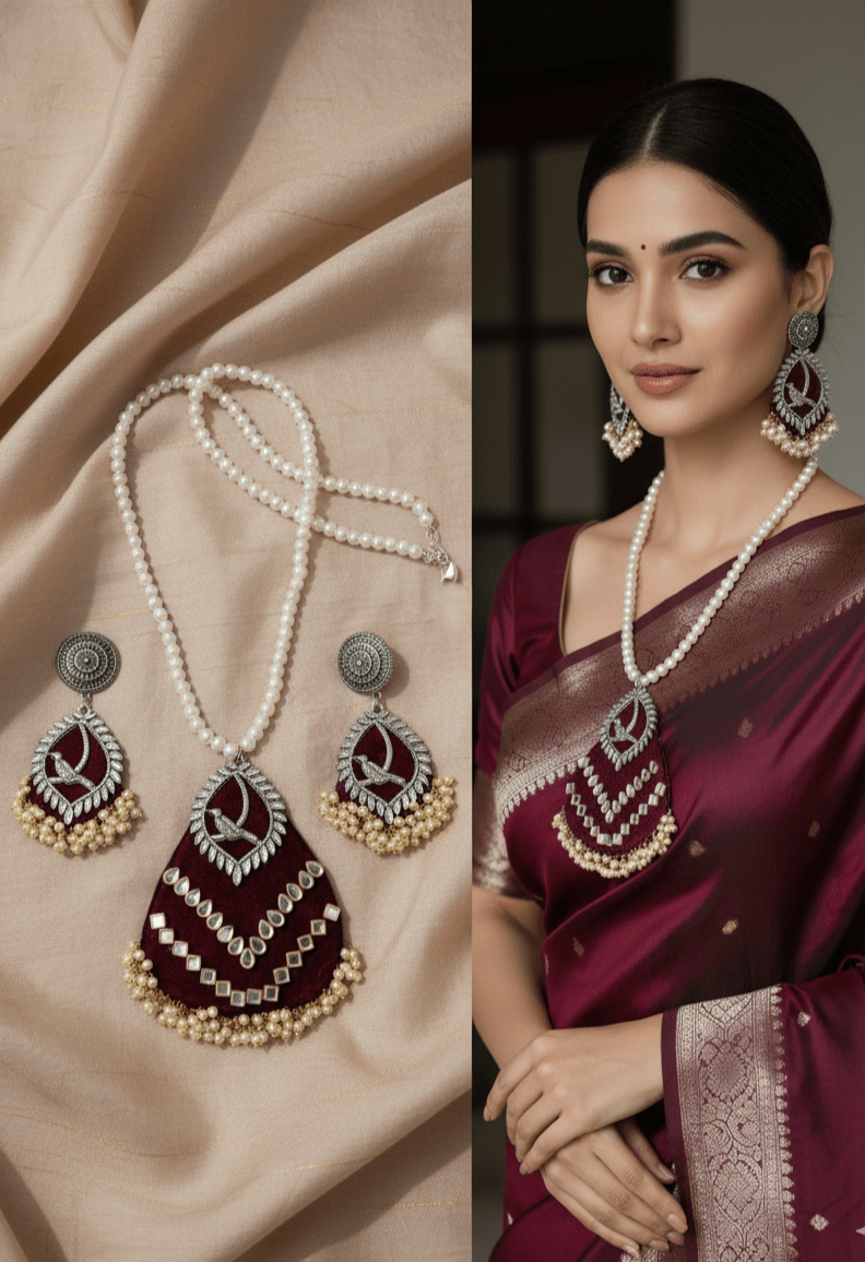 Gulnar Heritage Pendant Set